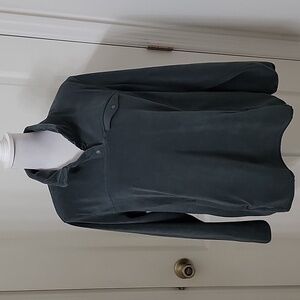 32 Degrees Heat Size XL Basil Green Midweight Snap Arctic Fleece Pullover, EUC